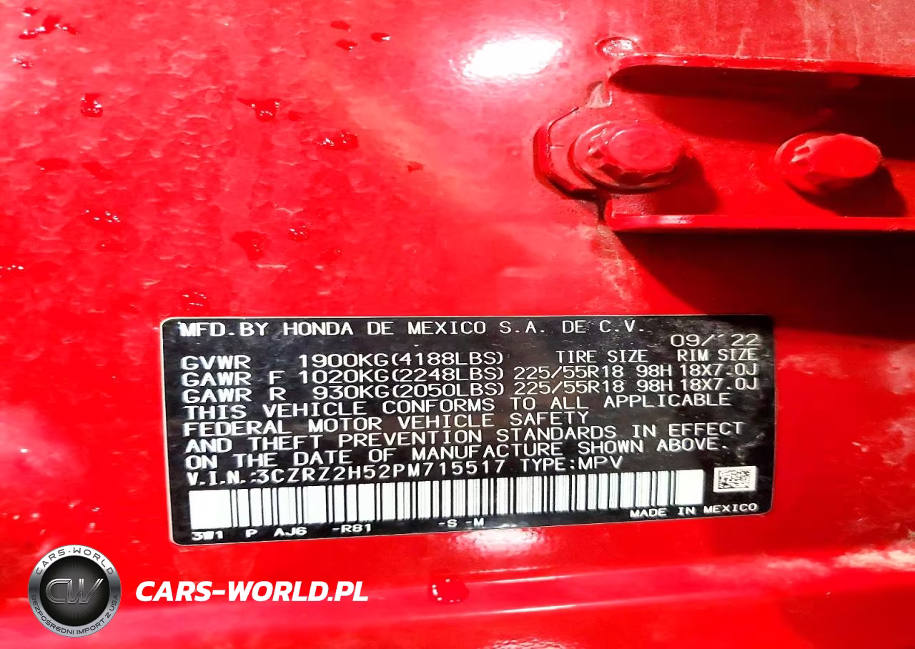 2023 Honda Hr-V Sport VIN:3CZRZ2H52PM715517 - 13