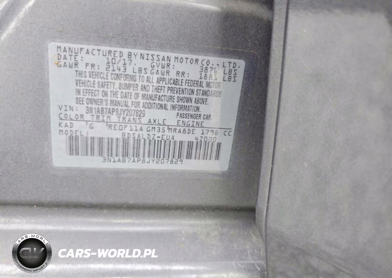 2018 Nissan Sentra Sv VIN:3N1AB7AP8JY207829 - 12