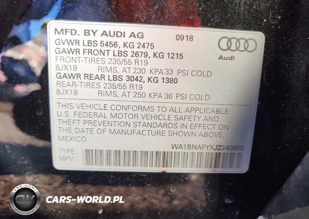 2018 Audi Q5 Premium Plus VIN:WA1BNAFYXJ2240850 - 13