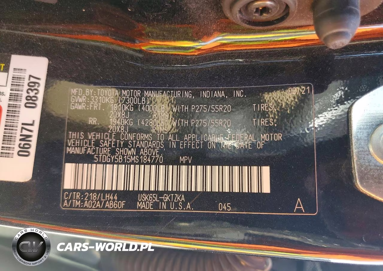2021 Toyota Sequoia Platinum VIN:5TDGY5B15MS184770 - 14