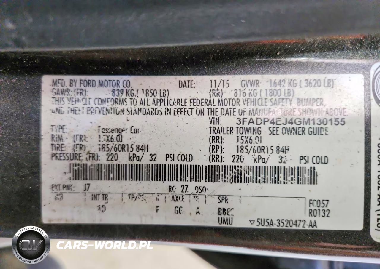 2016 Ford Fiesta Se VIN:3FADP4EJ4GM130155 - 12