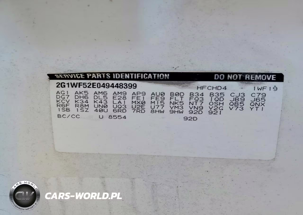 2004 Chevrolet Impala VIN:2G1WF52E049448399 - 12