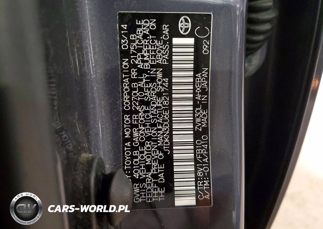 2014 Toyota Prius Three VIN:JTDKN3DU6E1821744 - 13