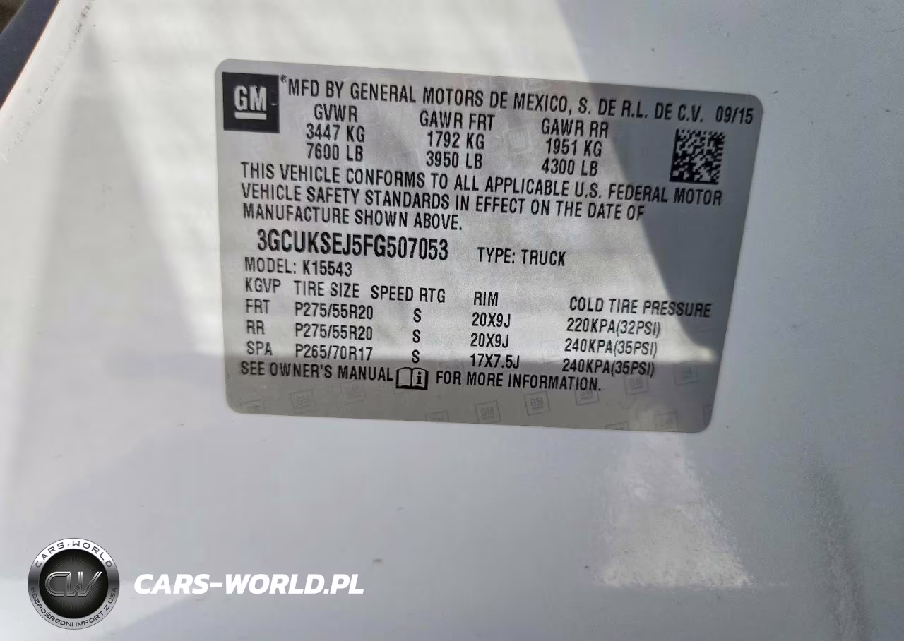 2015 Chevrolet Silverado K1500 Ltz VIN:3GCUKSEJ5FG507053 - 13