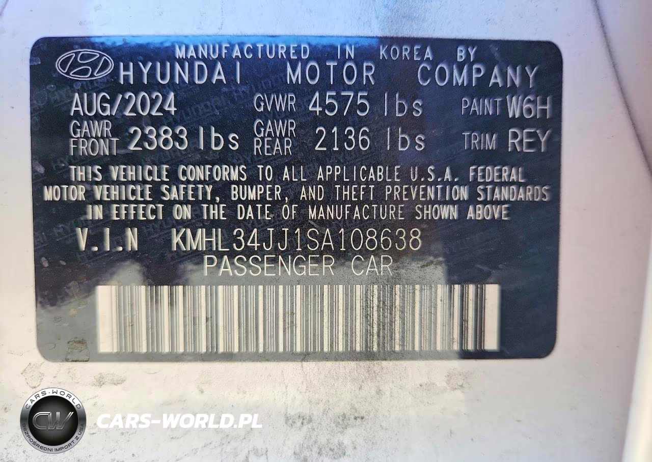 2025 Hyundai Sonata Hybrid Sel VIN:KMHL34JJ1SA108638 - 12