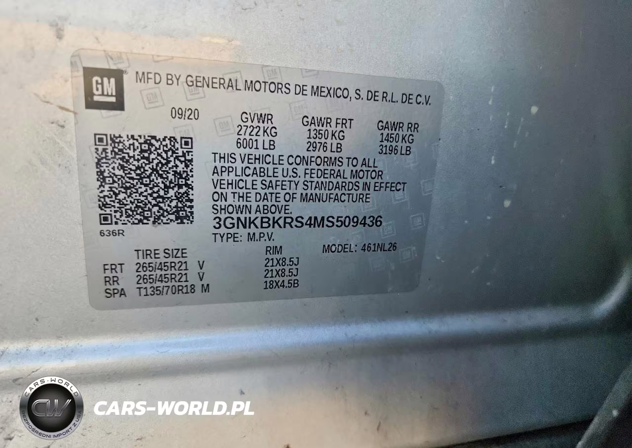 2021 Chevrolet Blazer Rs VIN:3GNKBKRS4MS509436 - 14