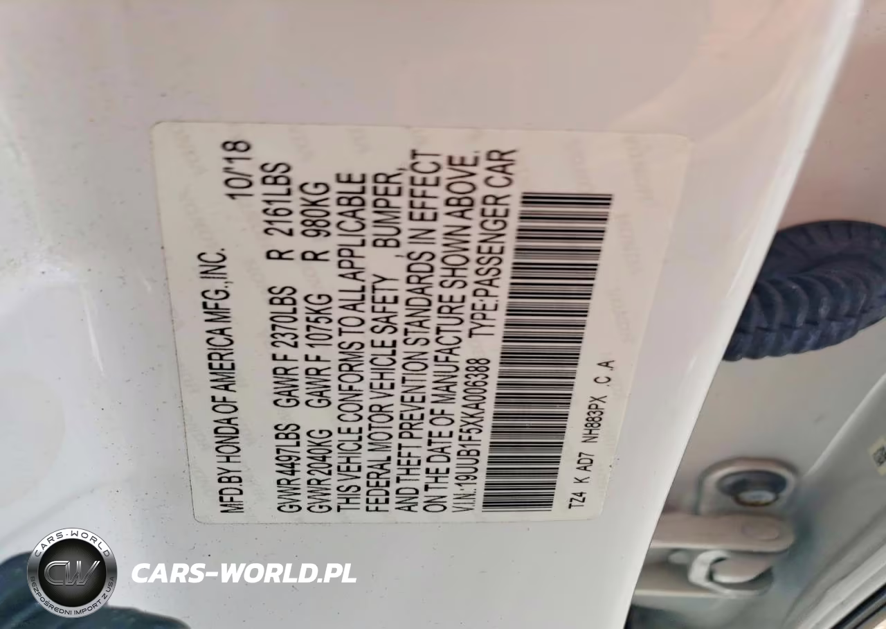 2019 Acura Tlx Technology VIN:19UUB1F5XKA006388 - 12