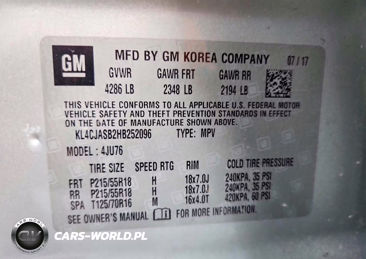 2017 Buick Encore Preferred VIN:KL4CJASB2HB252096 - 12