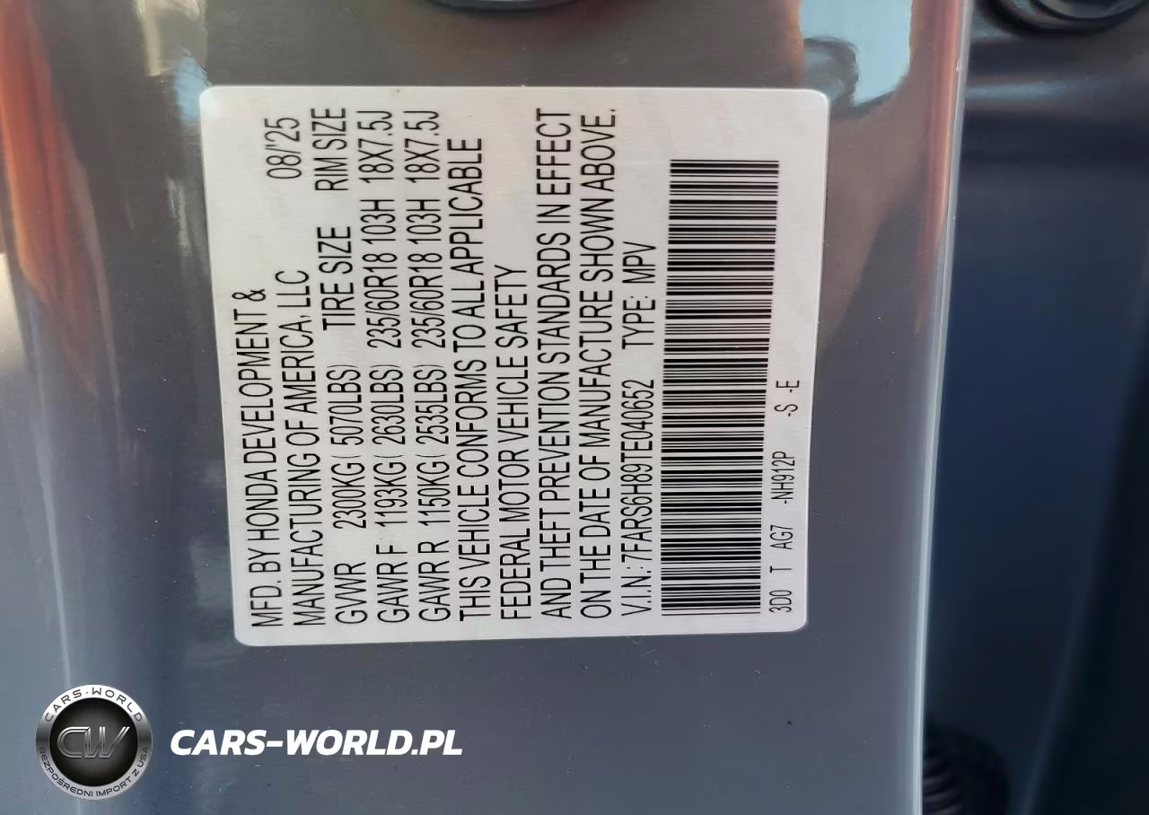 2026 Honda Cr-V Sport-L VIN:7FARS6H89TE040652 - 14