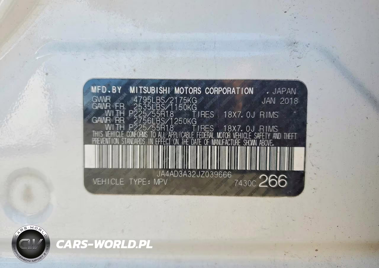 2018 Mitsubishi Outlander Se VIN:JA4AD3A32JZ039666 - 14