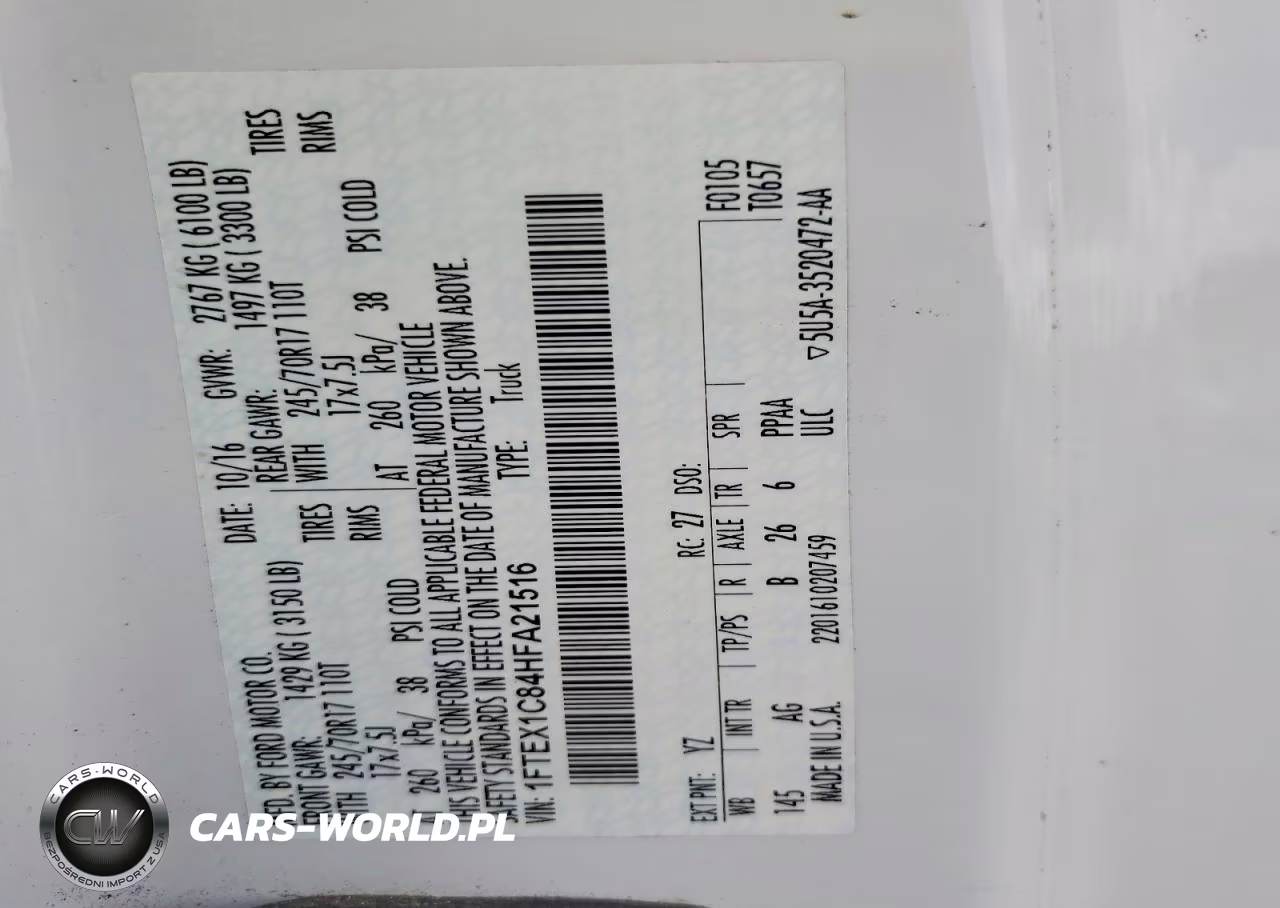 2017 Ford F150 Super Cab VIN:1FTEX1C84HFA21516 - 12