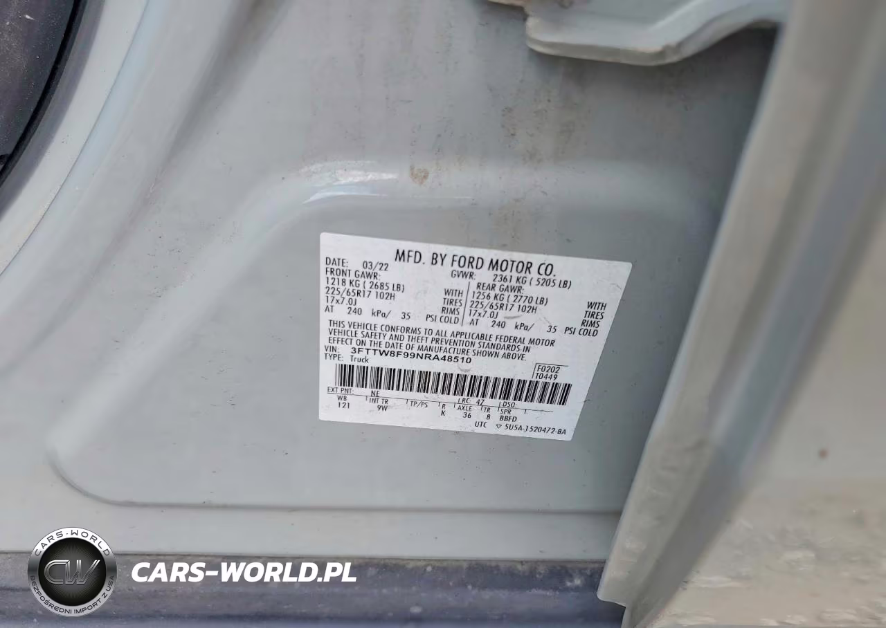 2022 Ford Maverick Xl VIN:3FTTW8F99NRA48510 - 12