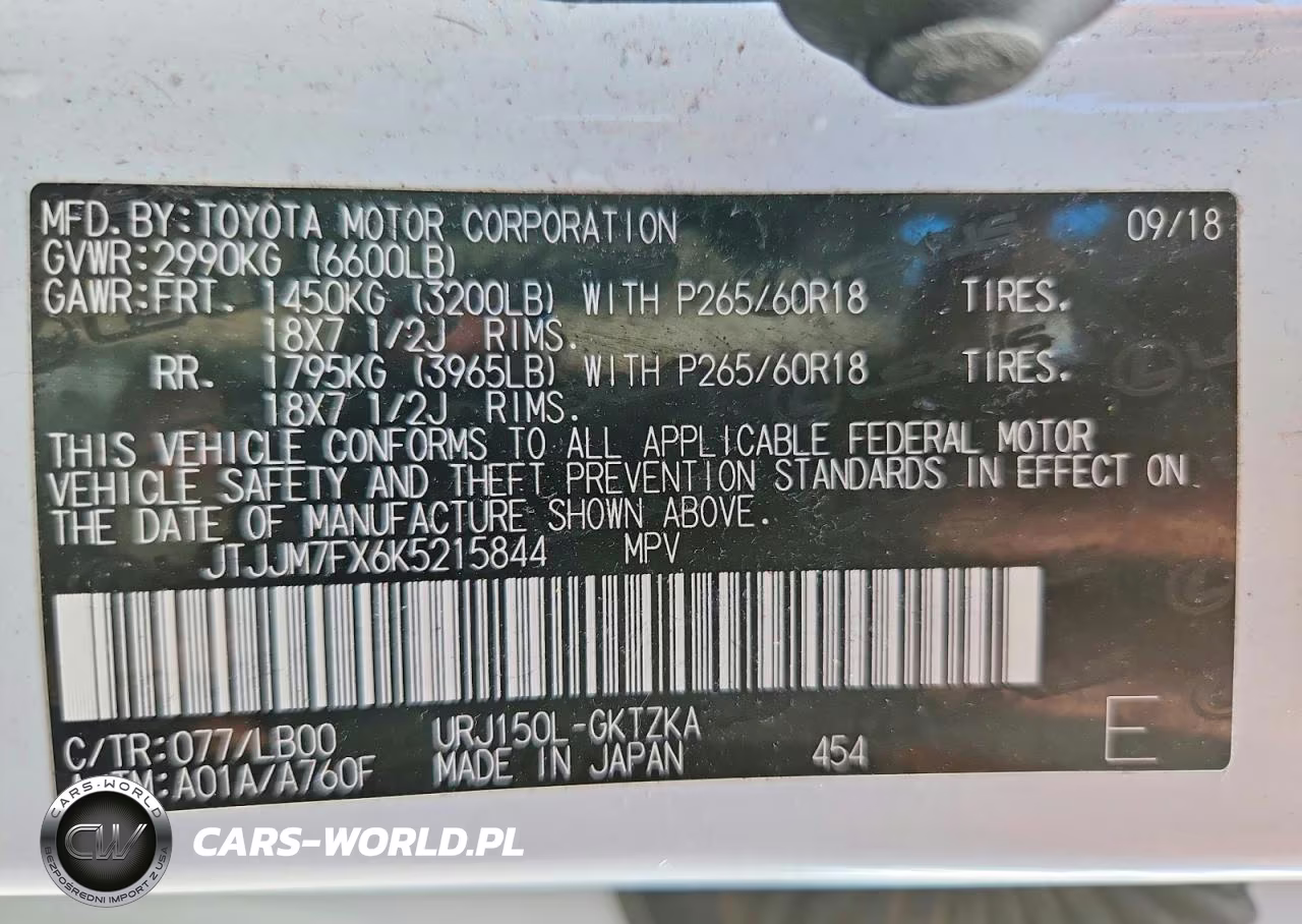 2019 Lexus Gx 460 Premium VIN:JTJJM7FX6K5215844 - 14