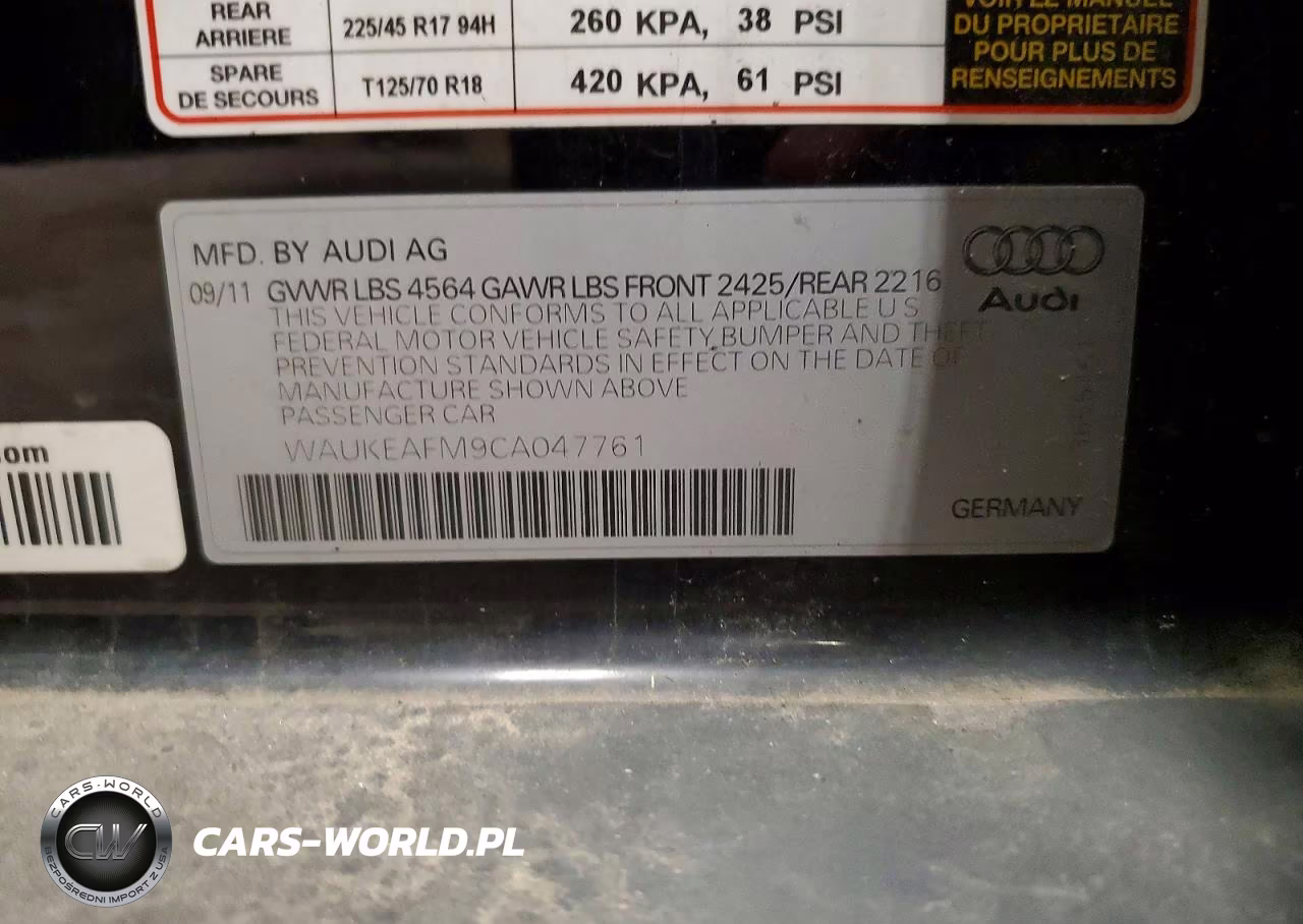 2012 Audi A3 Premium Plus VIN:WAUKEAFM9CA047761 - 12