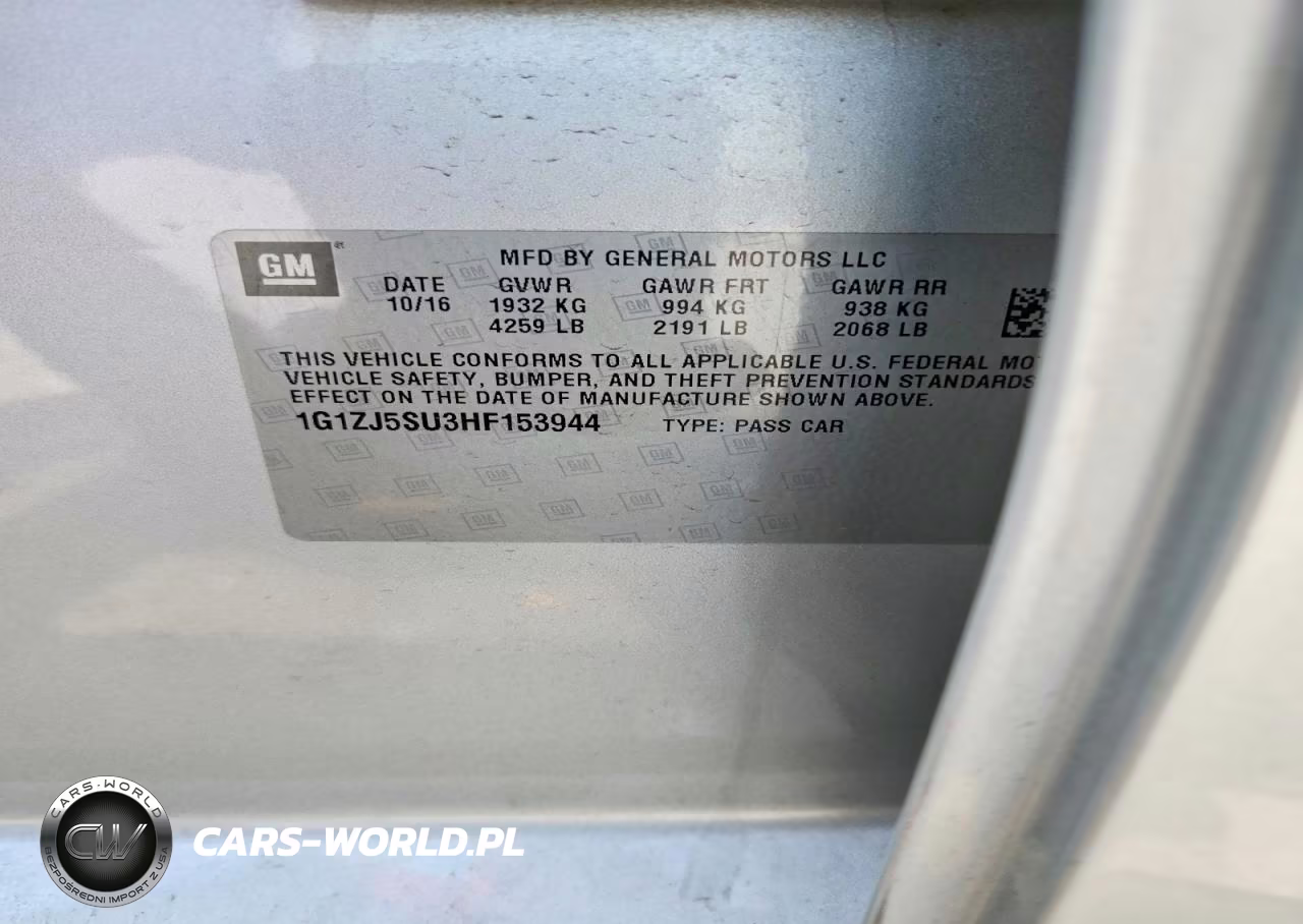 2017 Chevrolet Malibu Hybrid VIN:1G1ZJ5SU3HF153944 - 12