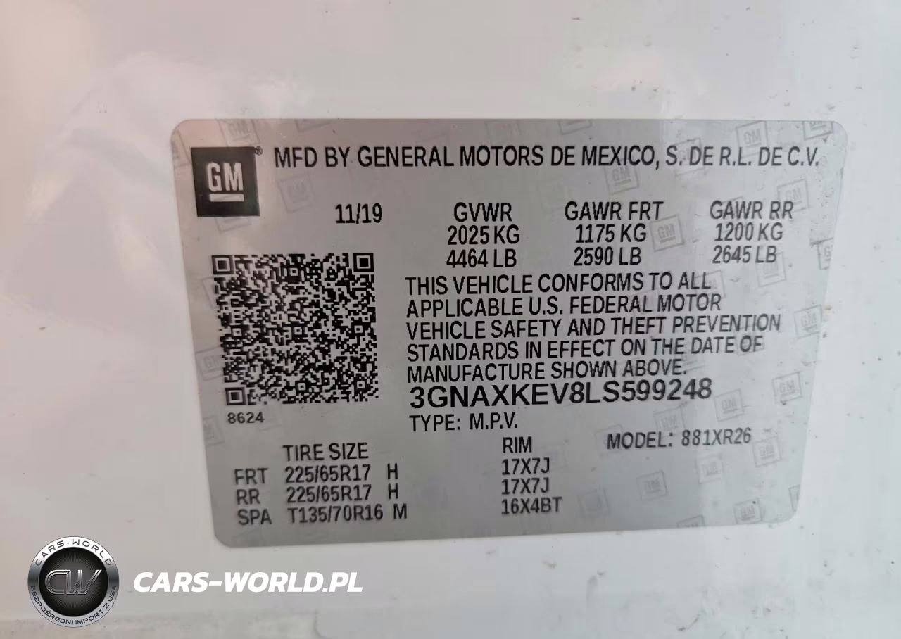 2020 Chevrolet Equinox Lt VIN:3GNAXKEV8LS599248 - 13