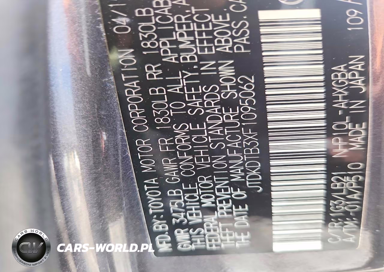 2015 Toyota Prius C Four VIN:JTDKDTB3XF1095062 - 12