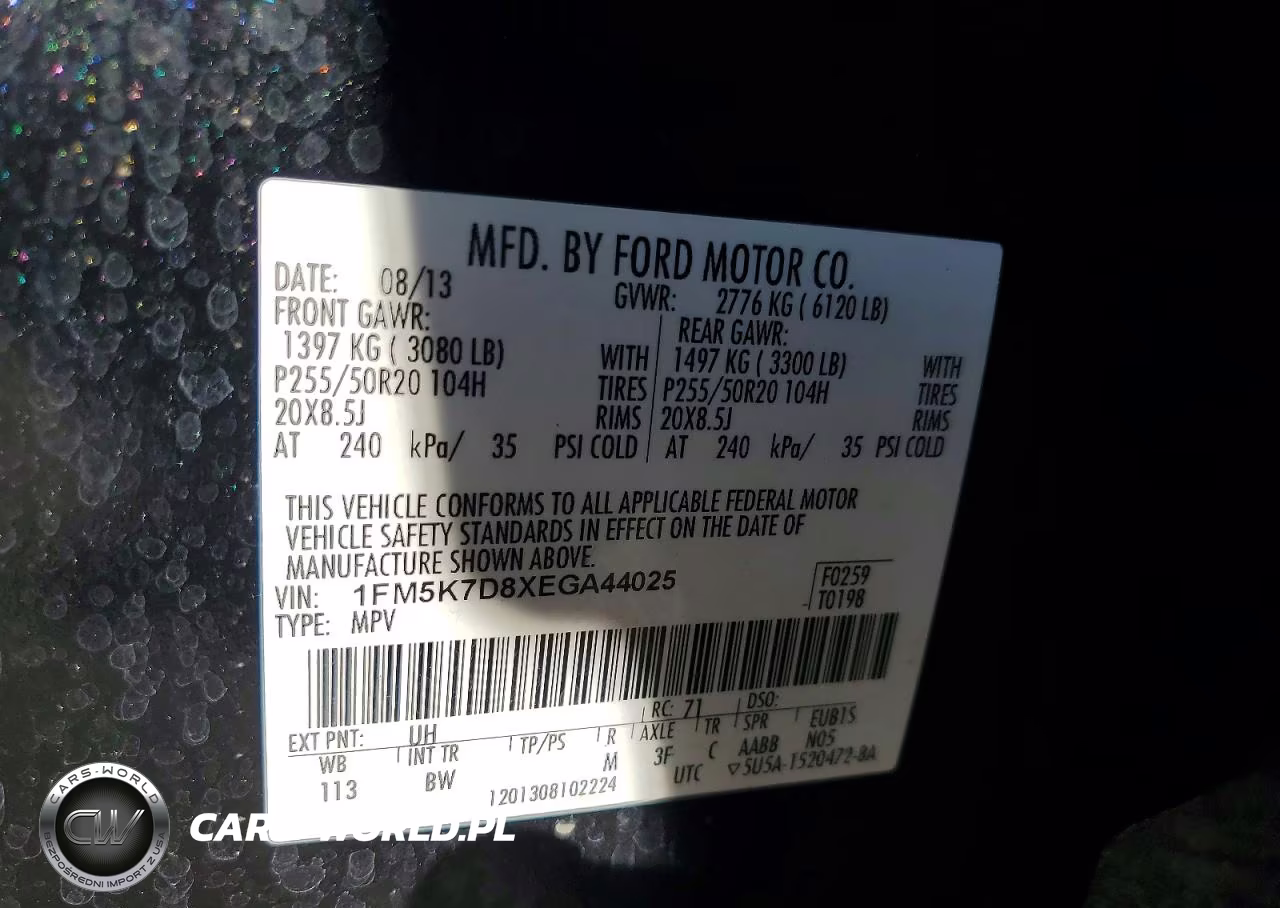 2014 Ford Explorer Xlt VIN:1FM5K7D8XEGA44025 - 13