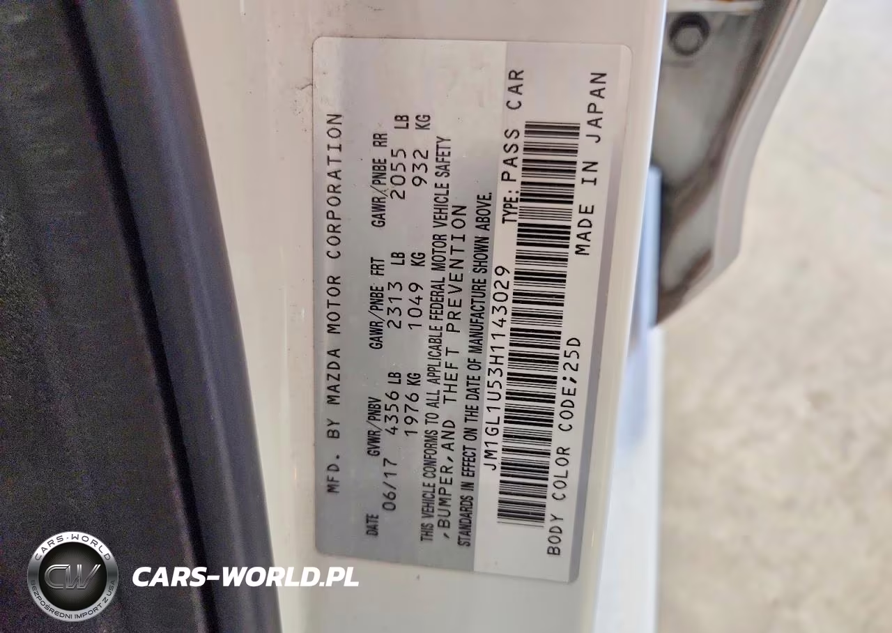 2017 Mazda 6 Sport VIN:JM1GL1U53H1143029 - 13