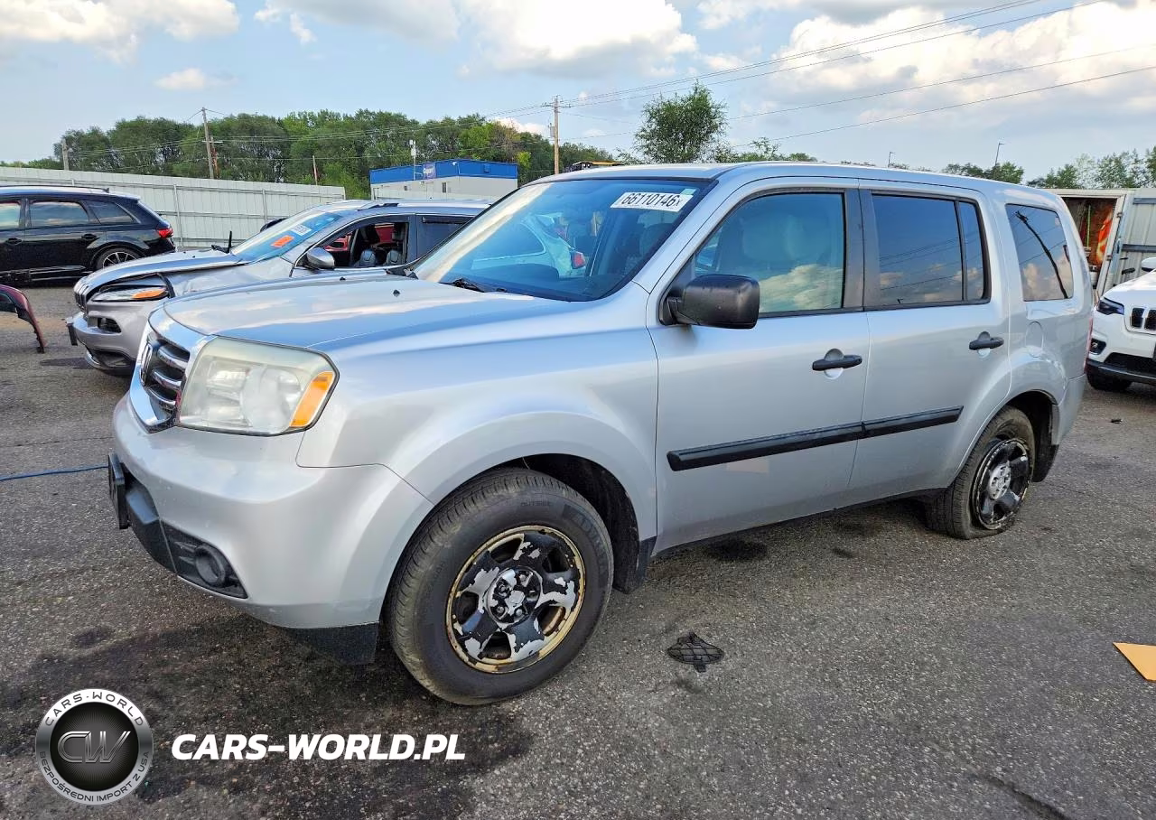 2014 Honda Pilot Lx VIN:5FNYF4H22EB013985 - 1