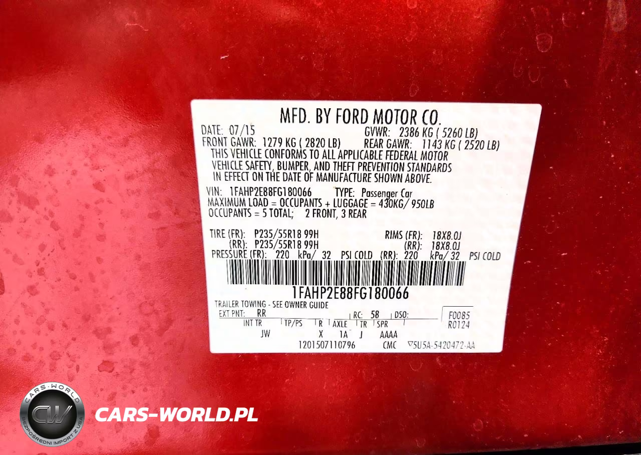 2015 Ford Taurus Sel VIN:1FAHP2E88FG180066 - 13