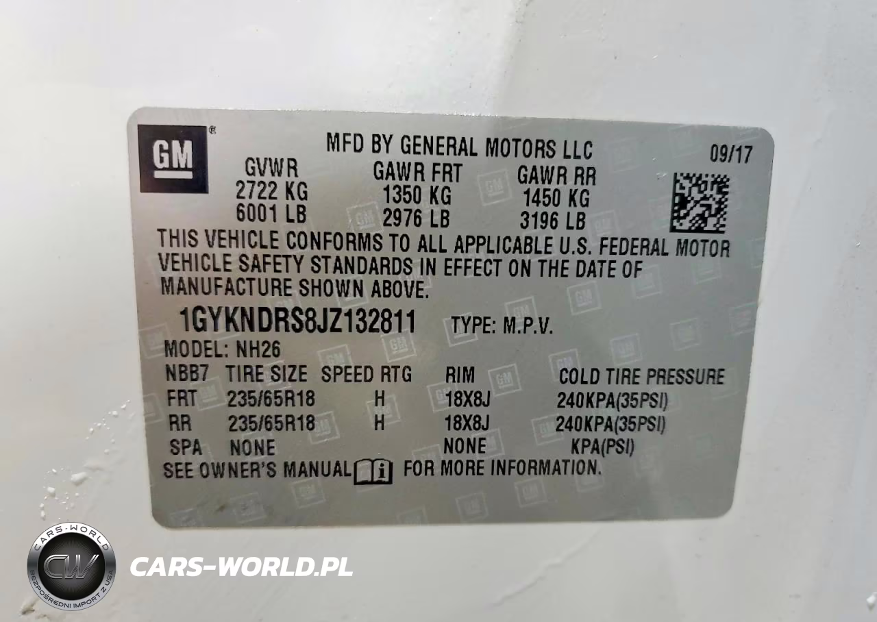 2018 Cadillac Xt5 Luxury VIN:1GYKNDRS8JZ132811 - 13