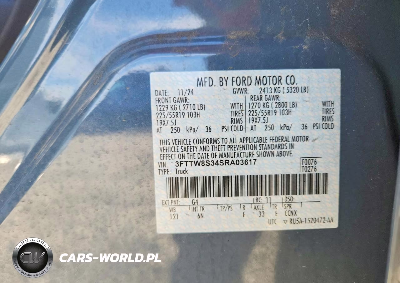 2025 Ford Maverick Lariat VIN:3FTTW8S34SRA03617 - 12