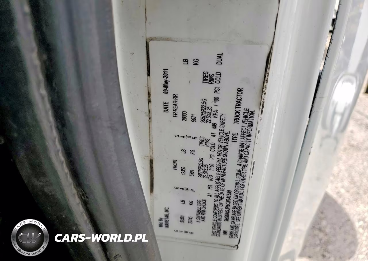 2012 International Prostar VIN:3HSDHSJR6CN541589 - 12