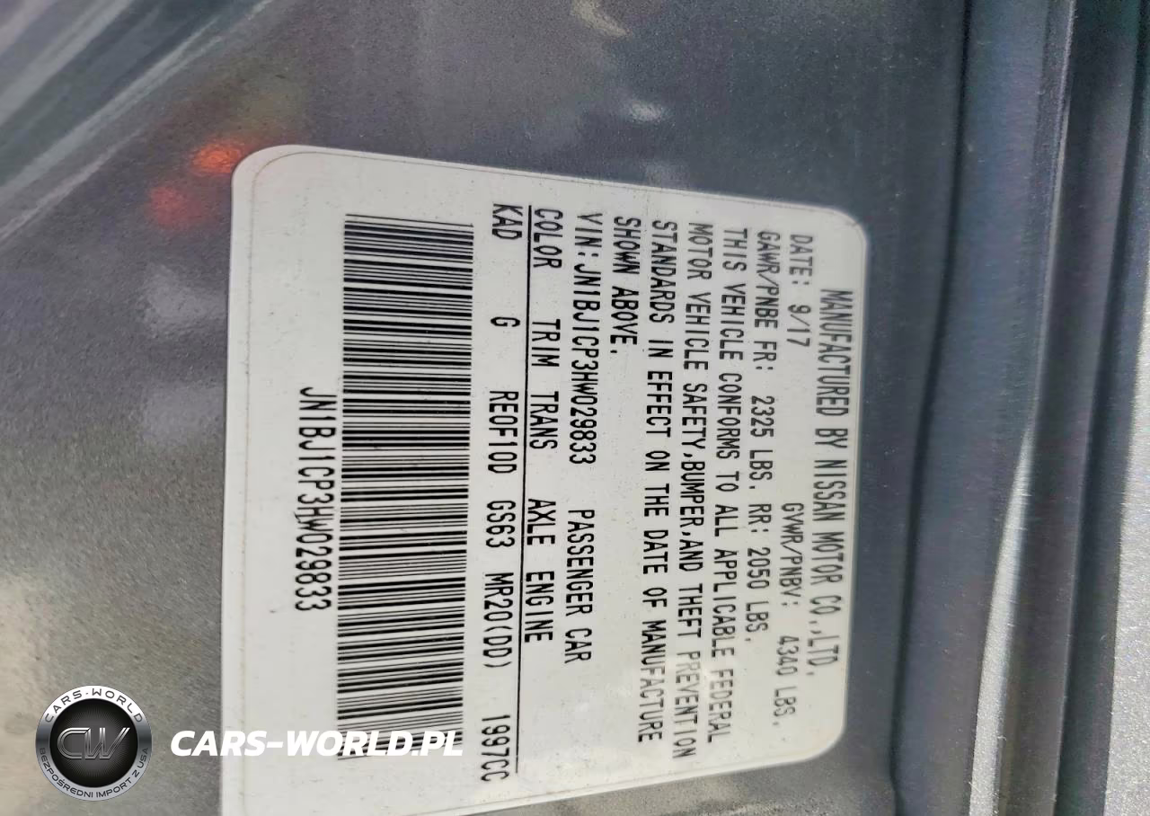 2017 Nissan Rogue Sport S VIN:JN1BJ1CP3HW029833 - 13