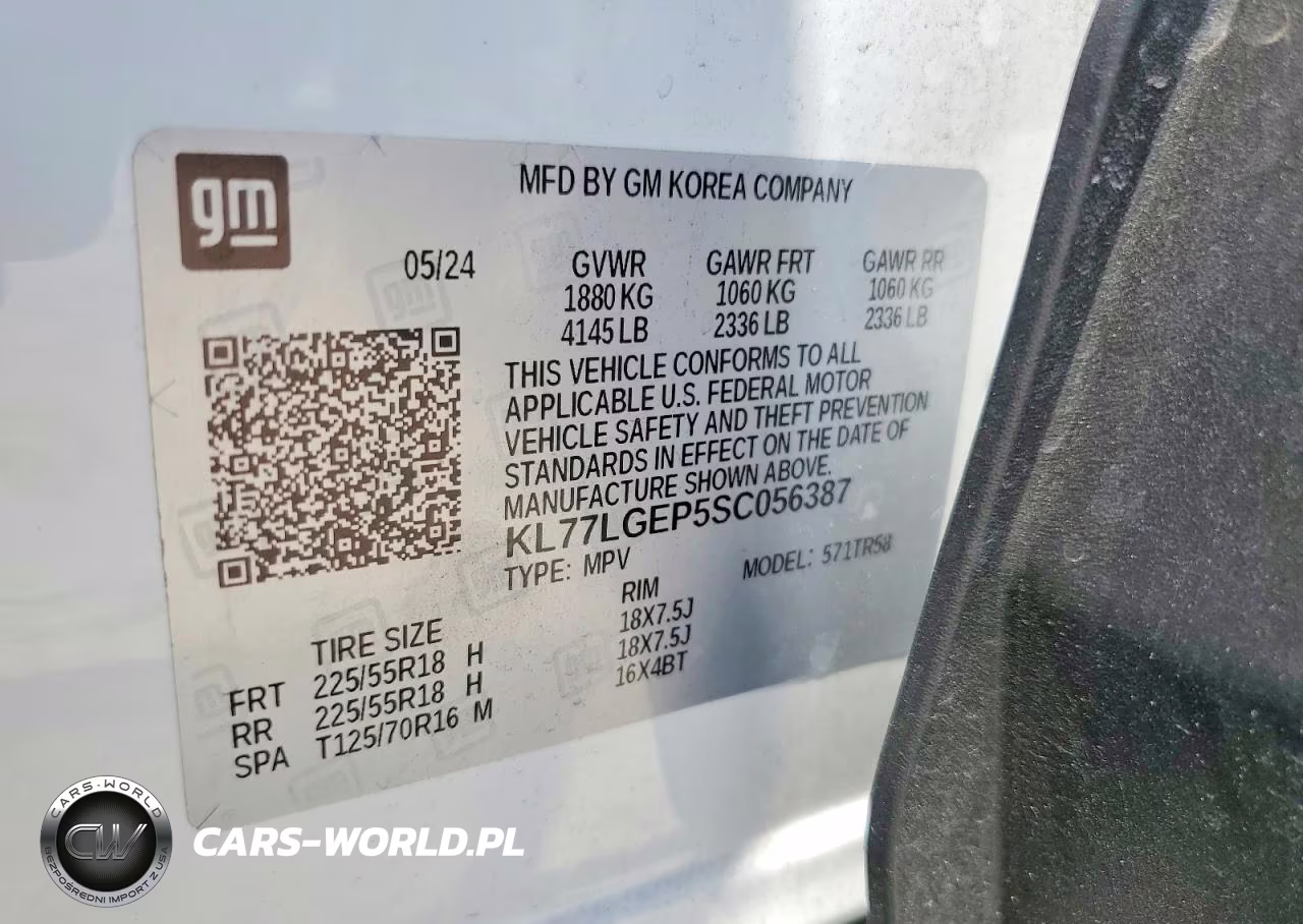2025 Chevrolet Trax 1Rs VIN:KL77LGEP5SC056387 - 14