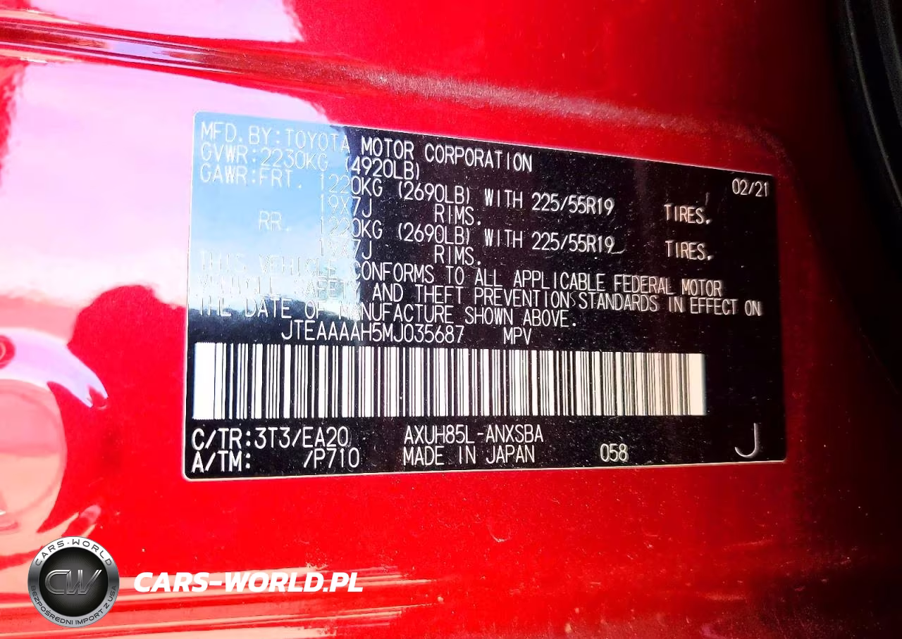 2021 Toyota Venza Limited VIN:JTEAAAAH5MJ035687 - 13