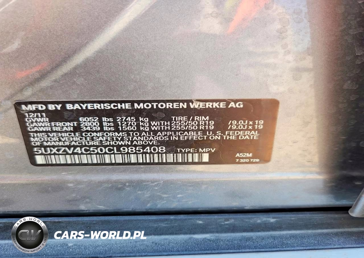 2012 BMW X5 xDrive35I VIN:5UXZV4C50CL985408 - 14