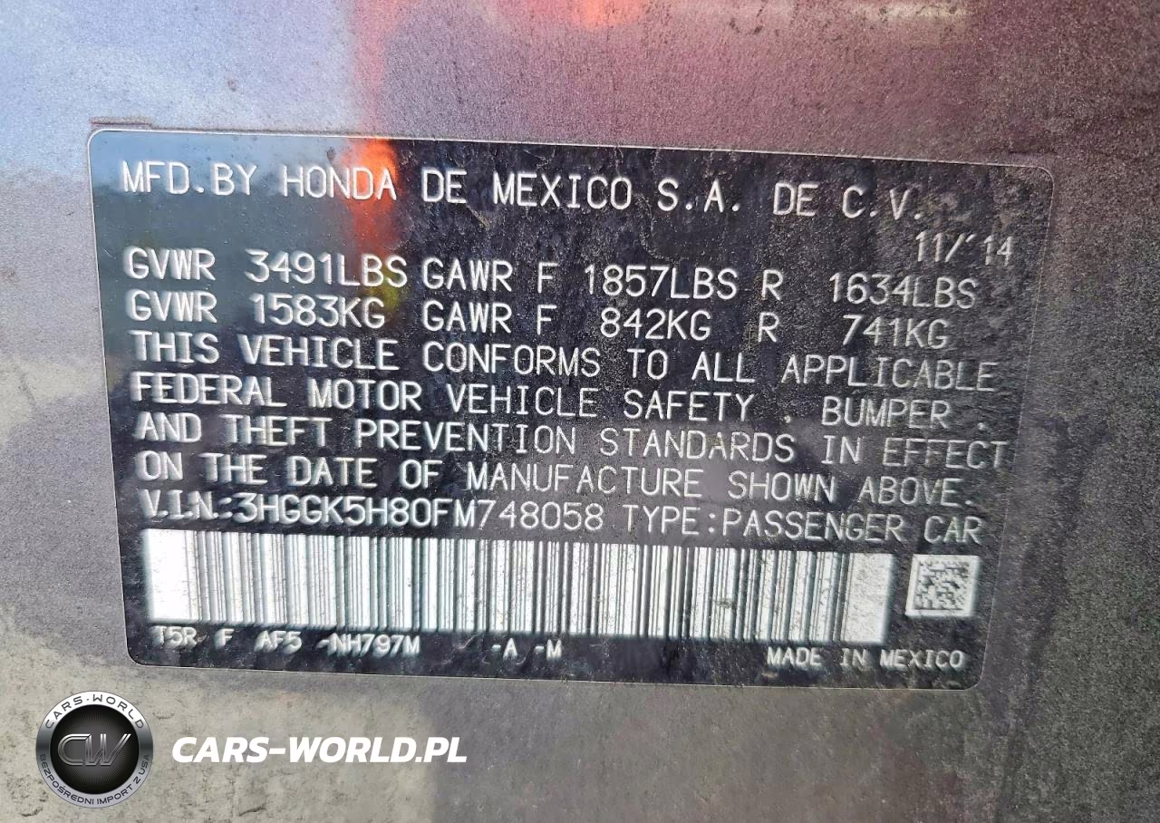 2015 Honda Fit Ex VIN:3HGGK5H80FM748058 - 12