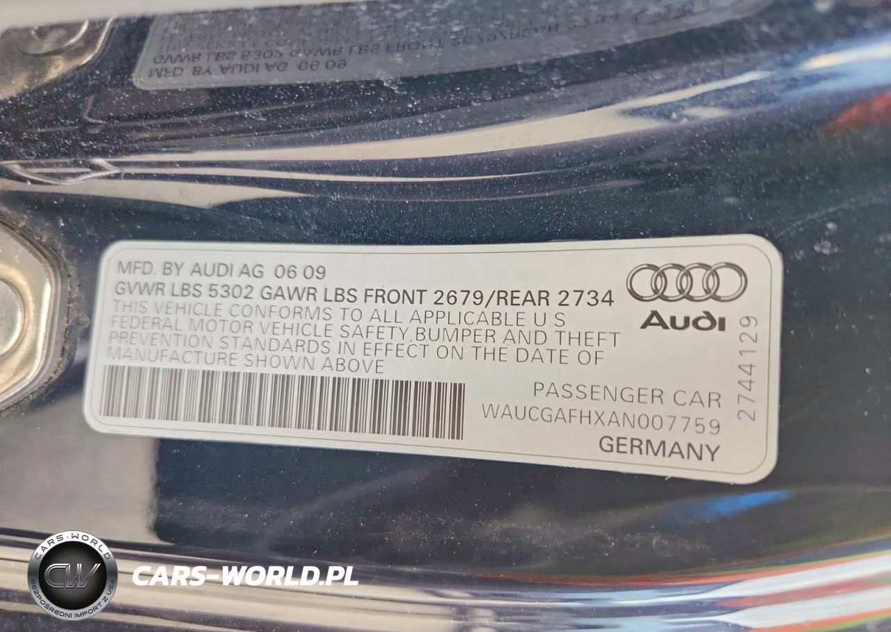 2010 Audi S5 Premium Plus VIN:WAUCGAFHXAN007759 - 12