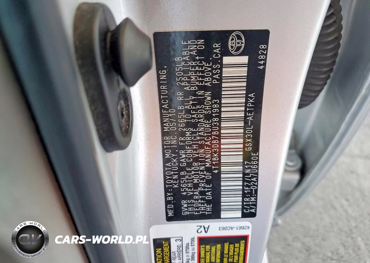 2011 Toyota Avalon Limited VIN:4T1BK3DB7BU381983 - 12