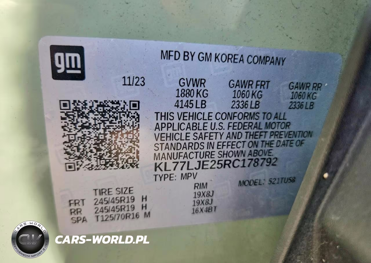 2024 Chevrolet Trax 2Rs VIN:KL77LJE25RC178792 - 13