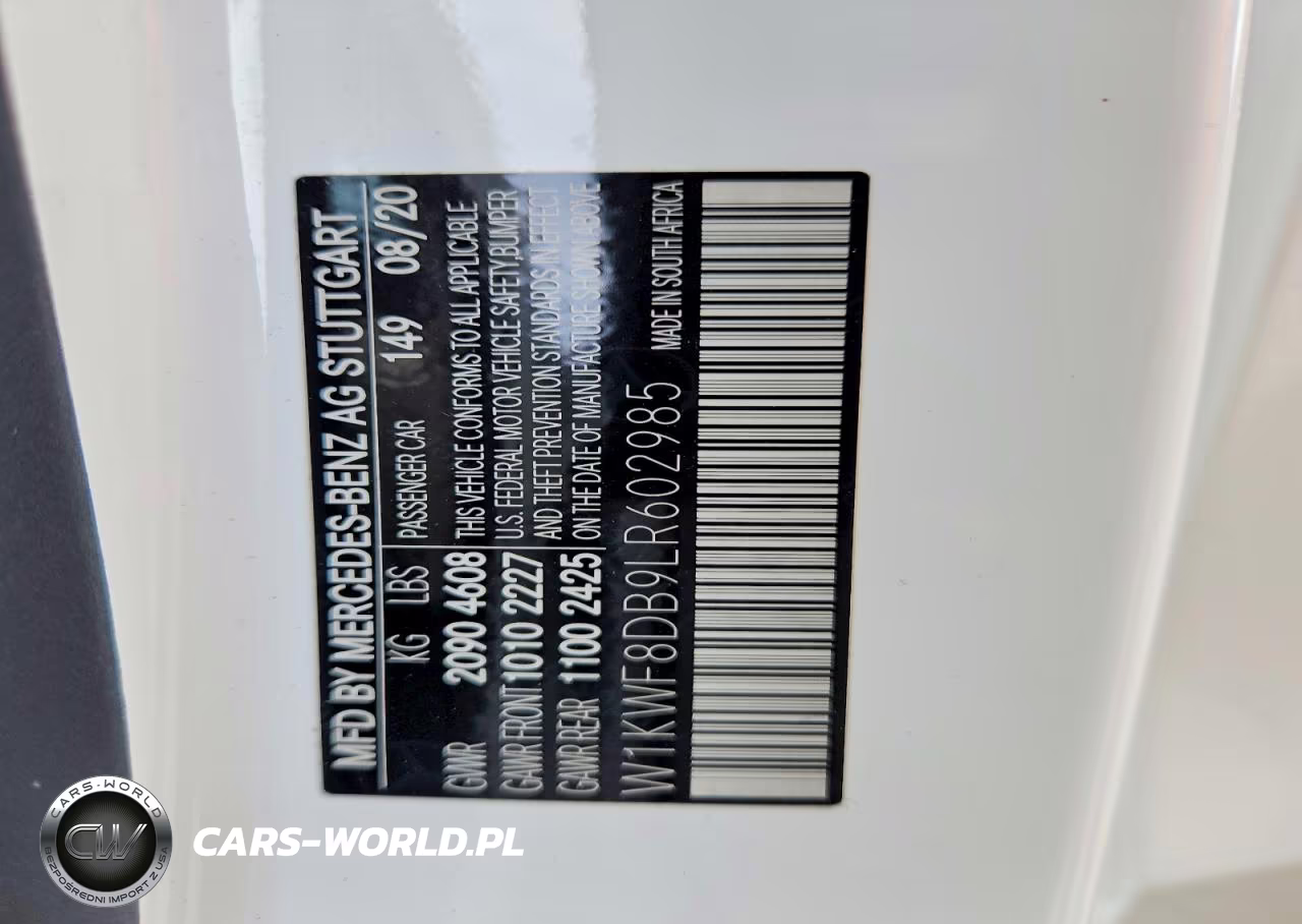 2020 Mercedes-Benz C 300 VIN:W1KWF8DB9LR602985 - 13