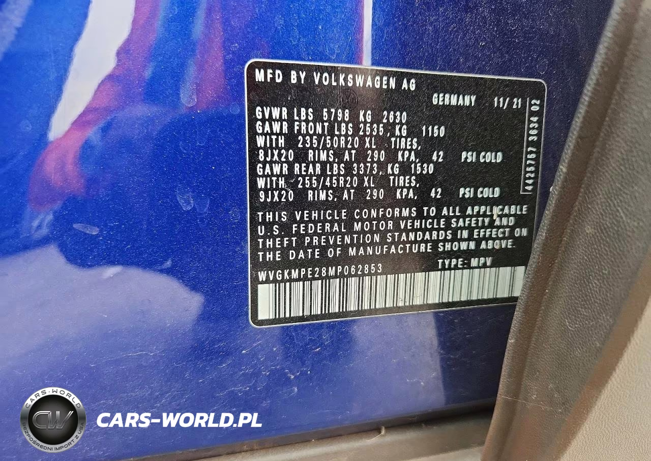 2021 Volkswagen Id.4 Pro S VIN:WVGKMPE28MP062853 - 13