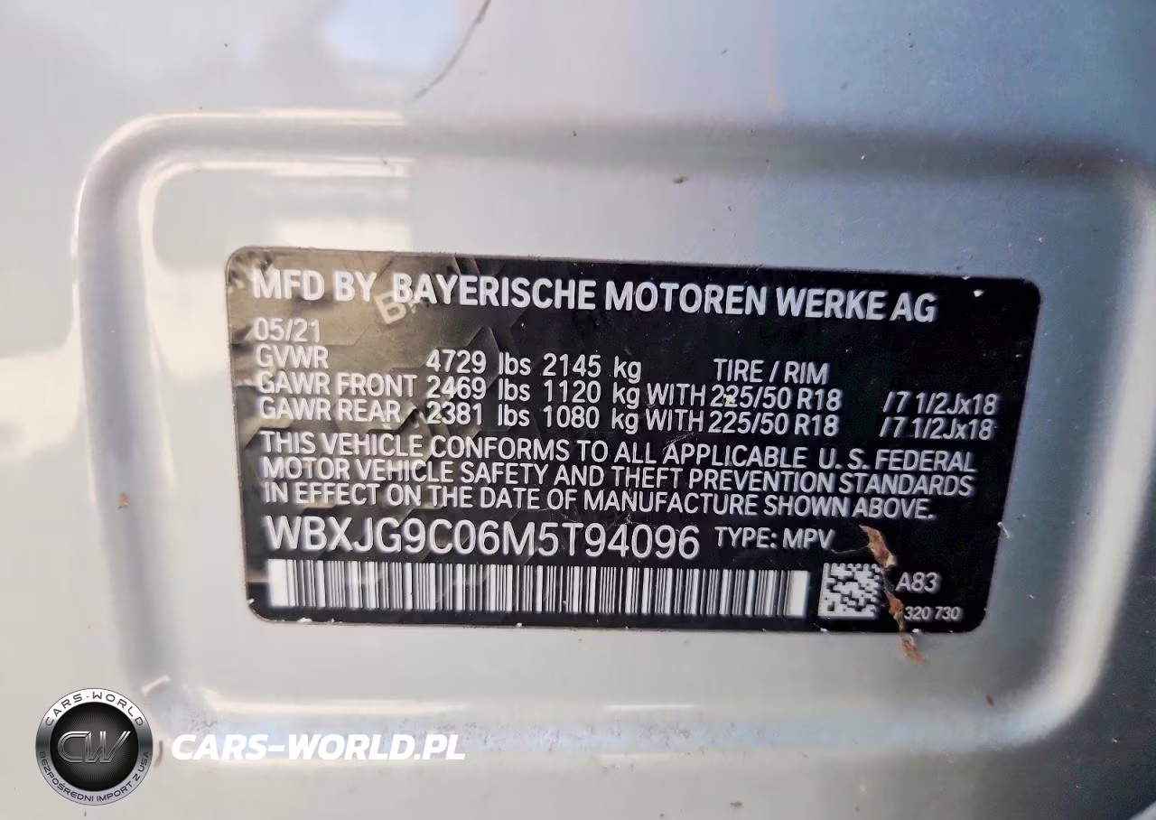 2021 BMW X1 xDrive28I VIN:WBXJG9C06M5T94096 - 13