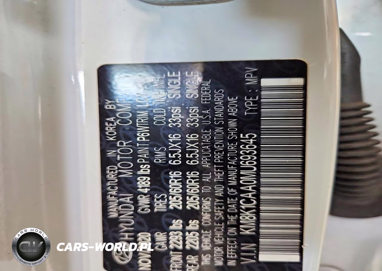 2021 Hyundai Kona Se VIN:KM8K1CAA0MU693645 - 13