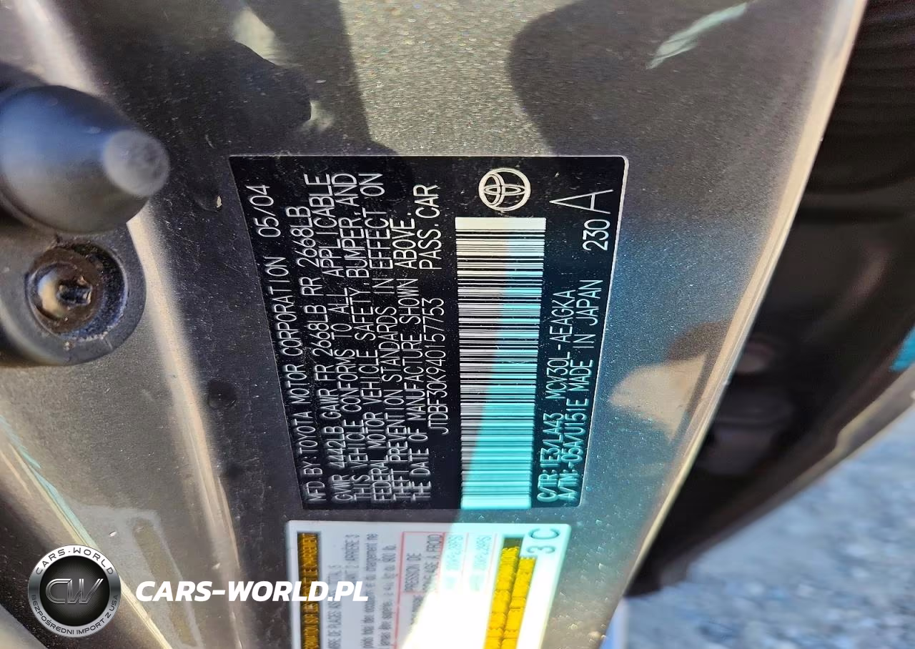 2004 Toyota Camry Xle V6 VIN:JTDBF30K940157753 - 12