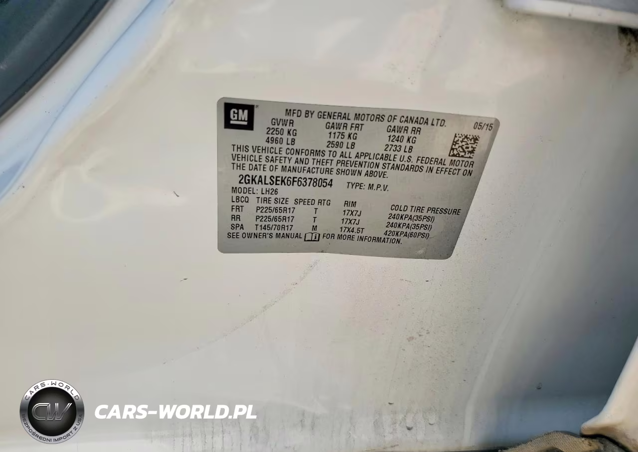 2015 GMC Terrain Slt VIN:2GKALSEK6F6378054 - 13