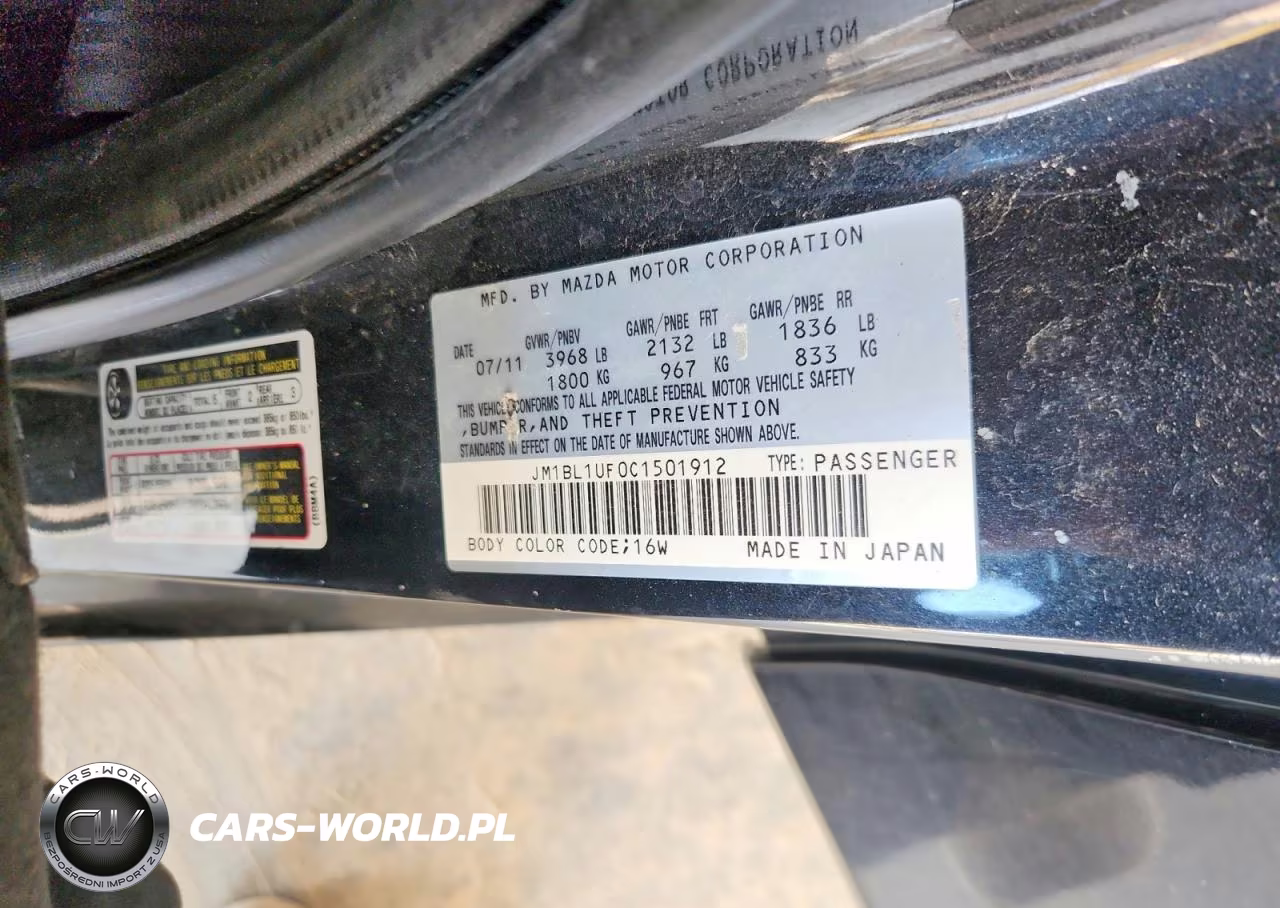 2012 Mazda 3 I VIN:JM1BL1UF0C1501912 - 12
