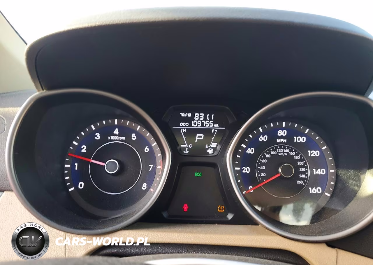 2013 Hyundai Elantra Gls VIN:5NPDH4AE8DH343370 - 9