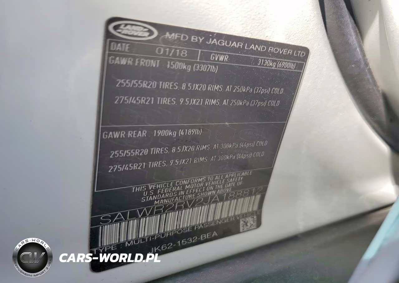 2018 Land Rover Range Rover Sport Hse VIN:SALWR2RV2JA188812 - 13