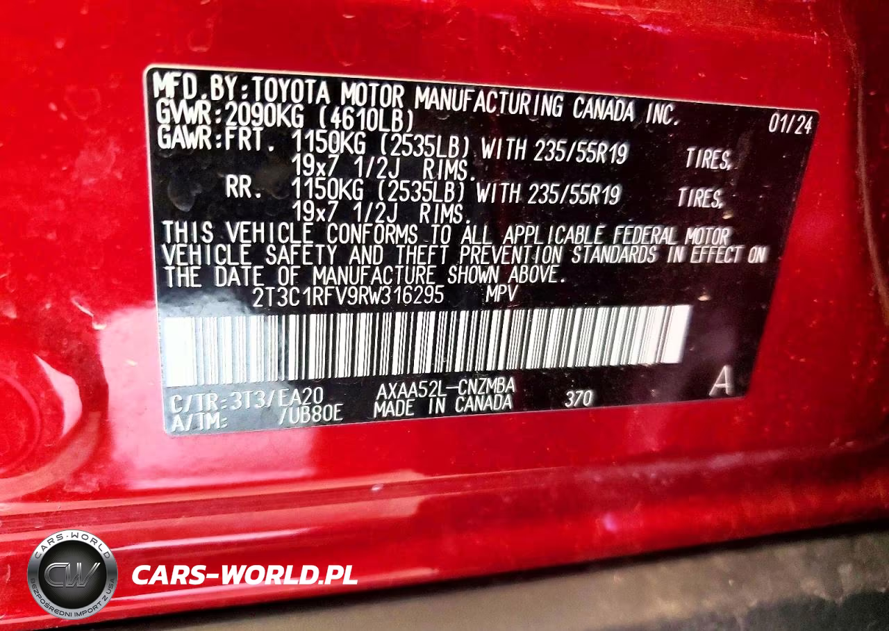 2024 Toyota Rav4 Xle Premium VIN:2T3C1RFV9RW316295 - 14