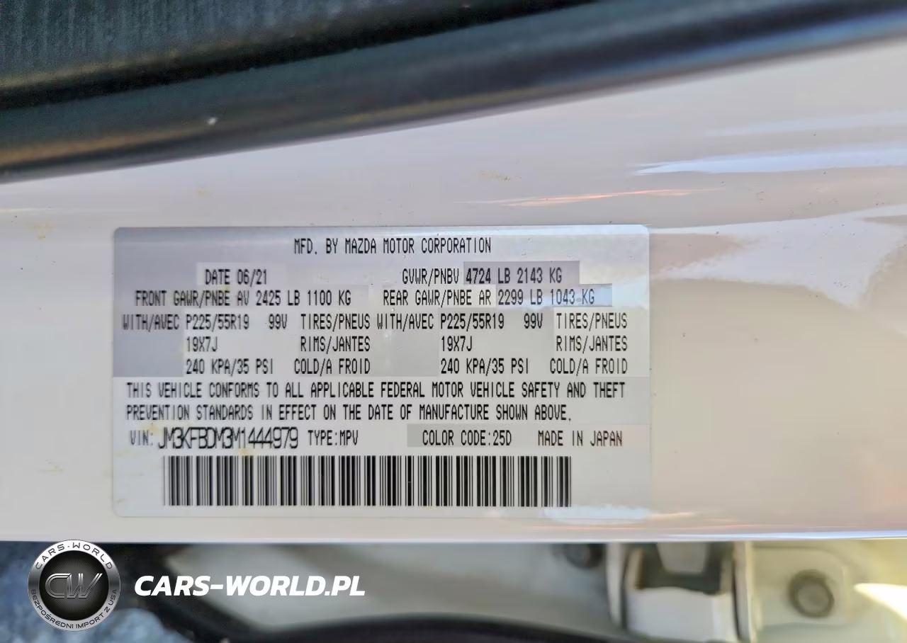 2021 Mazda Cx-5 Grand Touring VIN:JM3KFBDM3M1444979 - 13