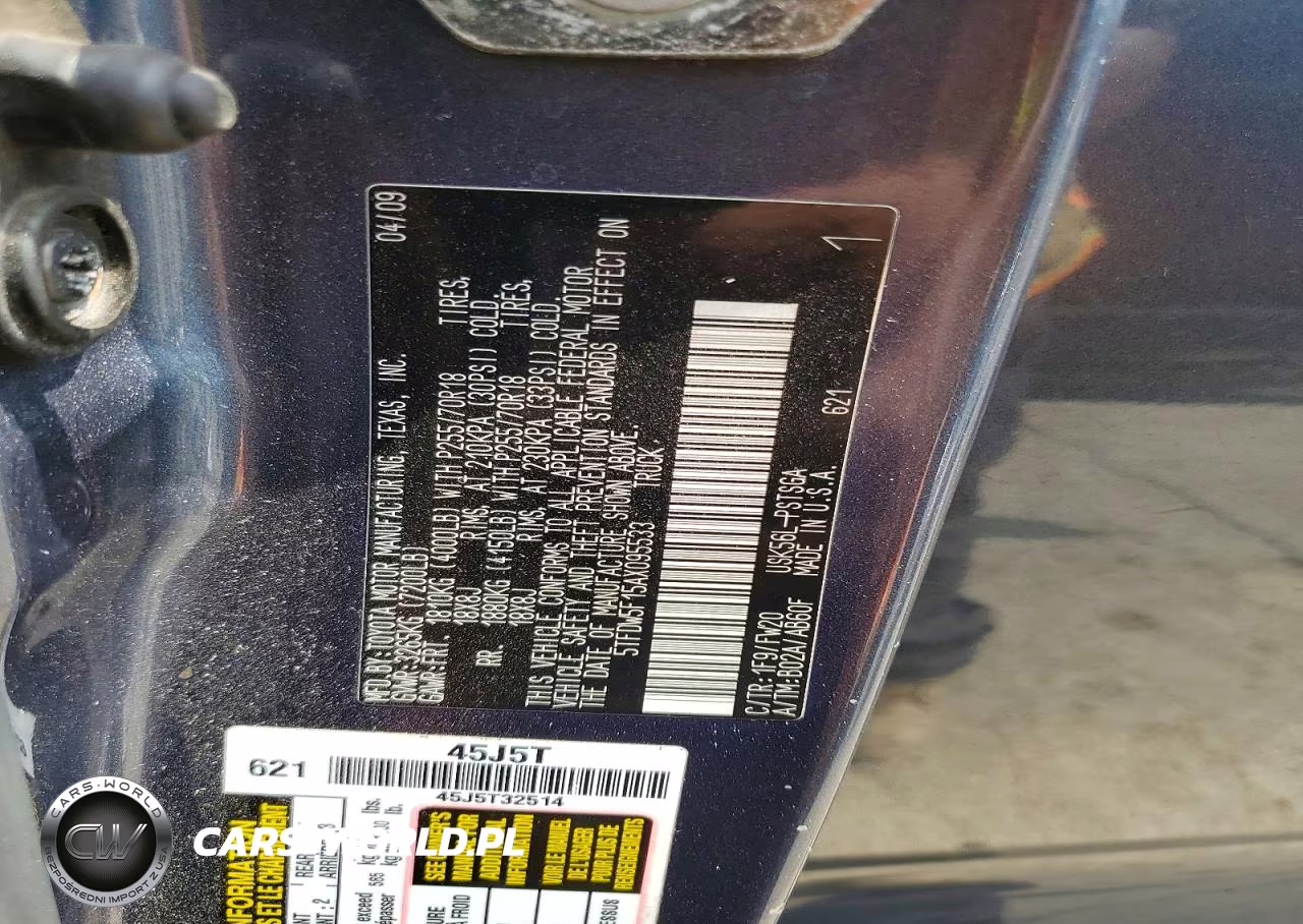 2010 Toyota Tundra Crewmax Sr5 VIN:5TFDW5F15AX095533 - 12