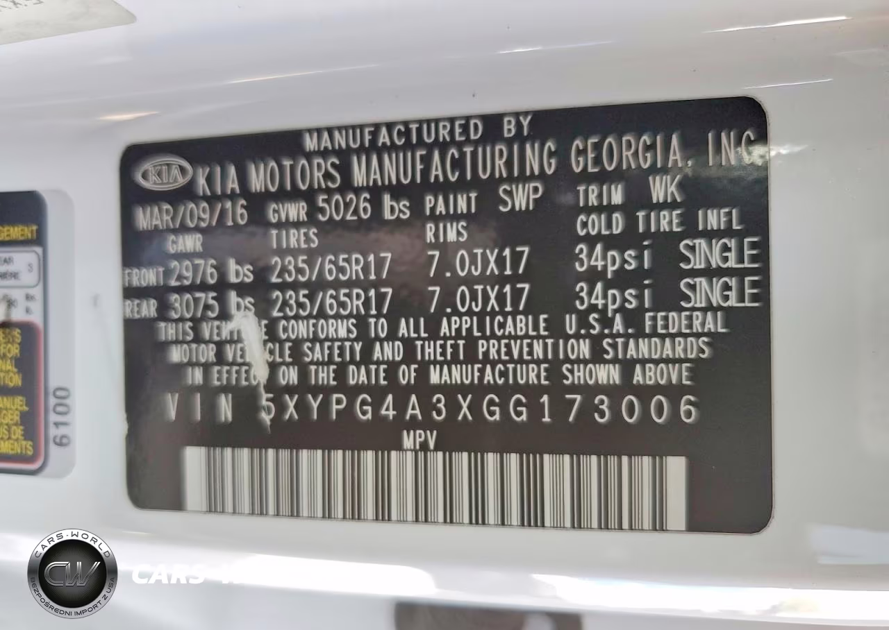 2016 Kia Sorento Lx VIN:5XYPG4A3XGG173006 - 13