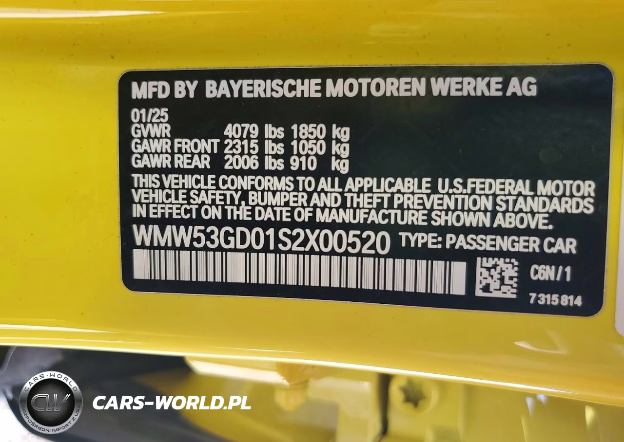 2025 Mini Cooper S VIN:WMW53GD01S2X00520 - 14